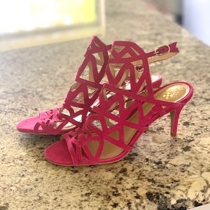 Vince Camuto Petina Cutout Edge Heeled Sandal Shoe
